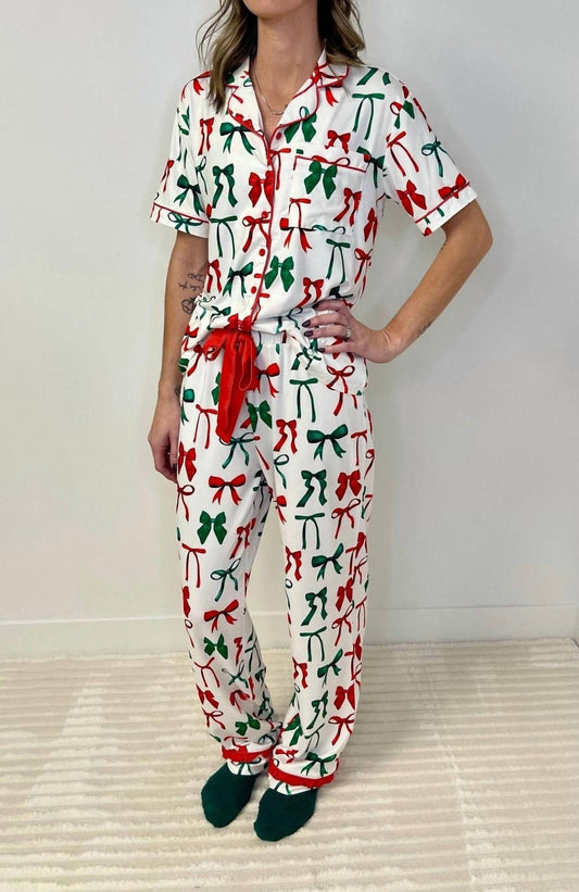Jess Lea - Christmas Bow Pajama Set