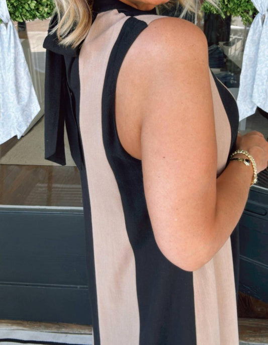 Thml - Sleeveless Colorblock Maxi Dress