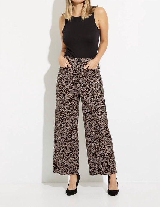 Joseph Ribkoff - Animal Print Wide Leg Pant