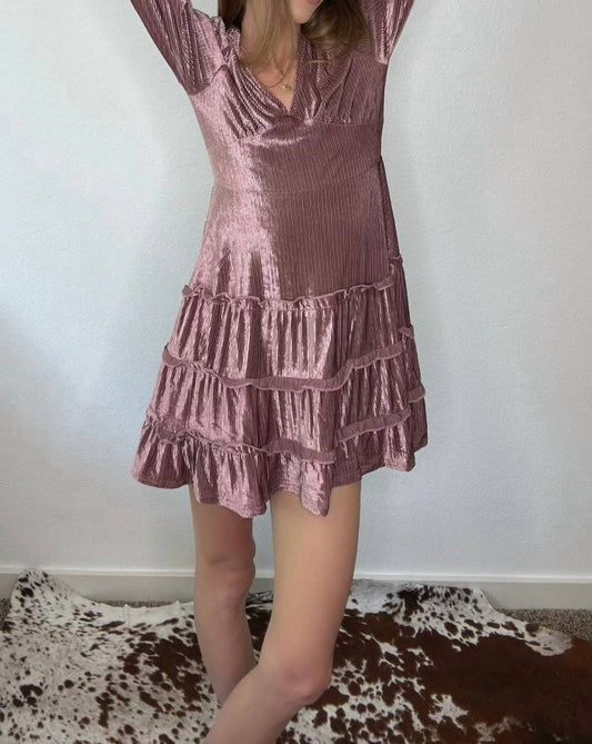 Very J - Allie Velvet Holiday Mini Dress