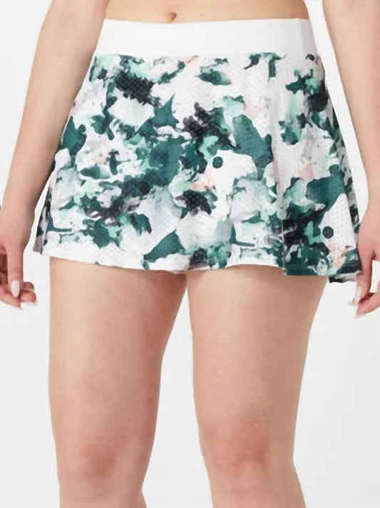 Lija - Circle Mesh Flounce Skort