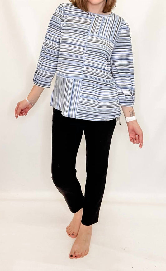 Multiples - Stripe Three Quarter Sleeve Top