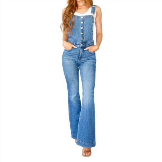 Judy Blue - Tummy Control Flare Overalls