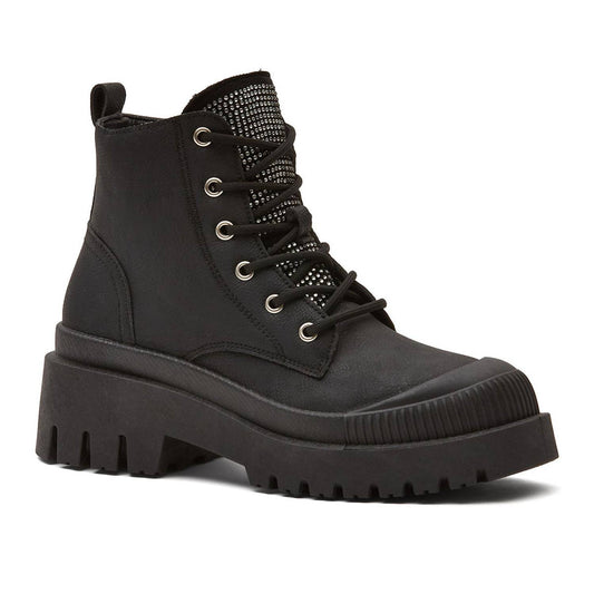 Andrea - Women's Chunky Canvas Boots