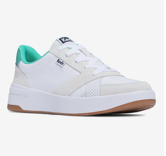 Keds - Women's Court Leather Suede Lace up Sneaker