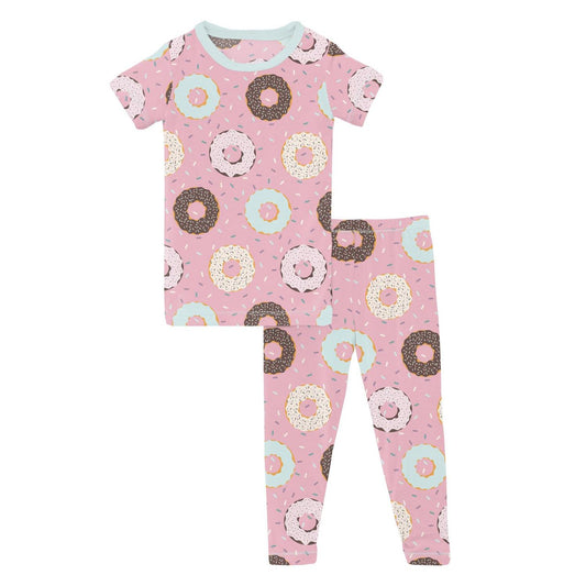 Kickee - Baby Girl's Short Sleeve Pajama Set
