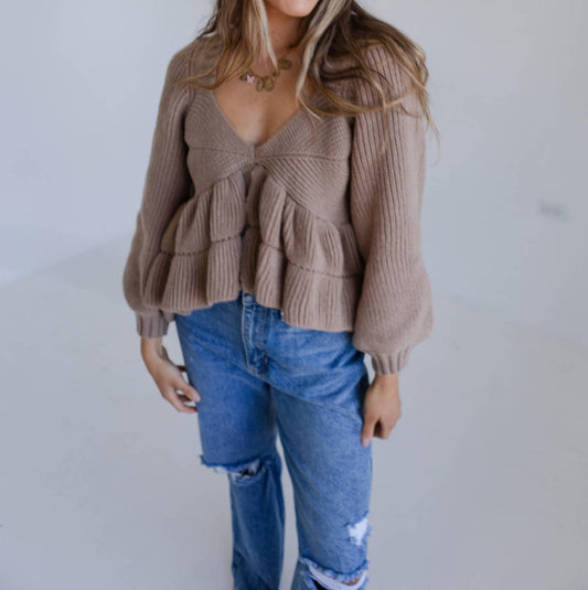 Storia - Peplum Sweater Top