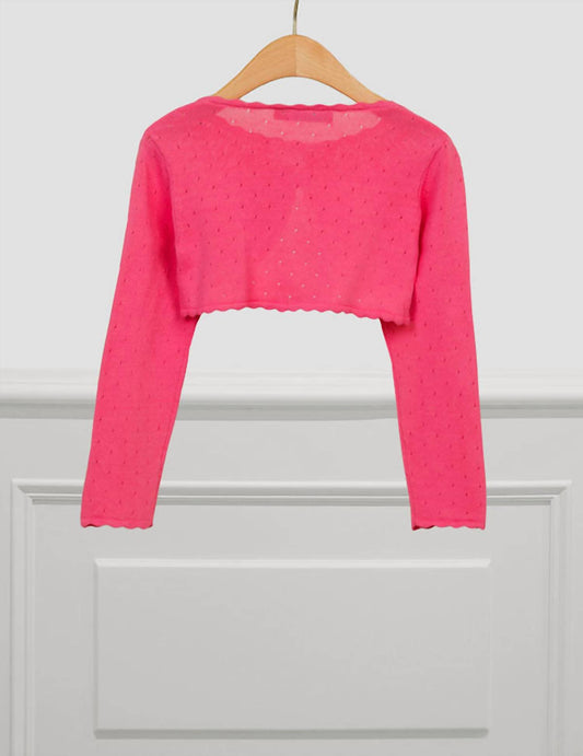 Abel & Lula - Delicate Bubblegum Knit Cardigan