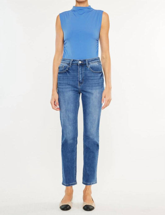 Kancan - Adaline Essentials High Rise Slim Straight Leg Jeans