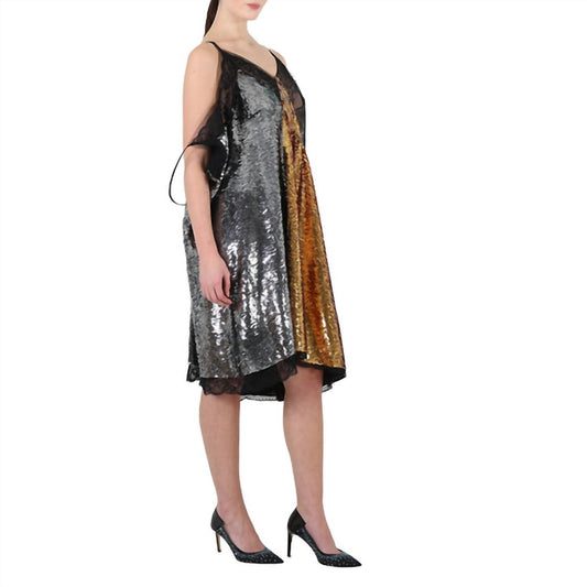 Burberry - Bicolor Sequin Cocktail Dress