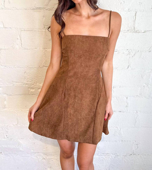 Blue Blush - Suede Mini Dress