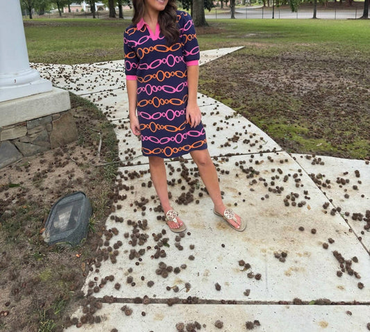 Thml - Chain Print Collared Dress