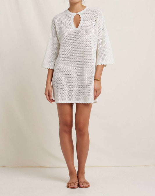 Peony - Pointelle Oversized Mini Dress