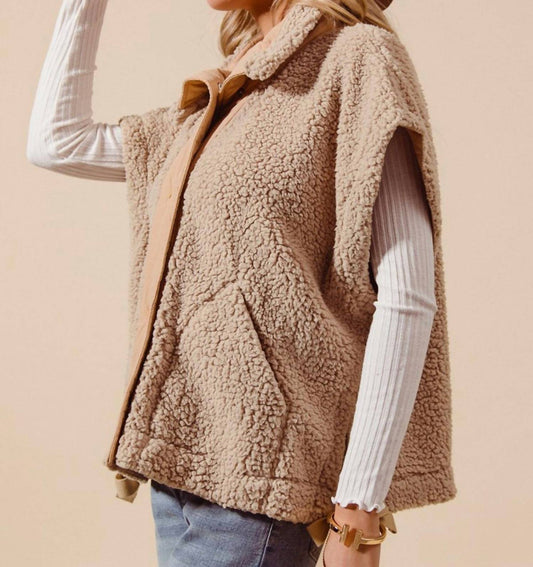 So Me - Oversized Soft Sherpa Vest