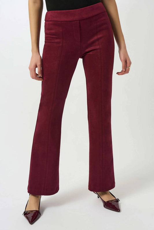 Joseph Ribkoff - Scuba Suede Flared Pull On Pant