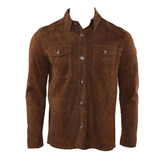 Hagen - Men's Goat Suede Shirt Jacket