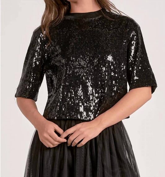 Elan - Women's Sequin Top