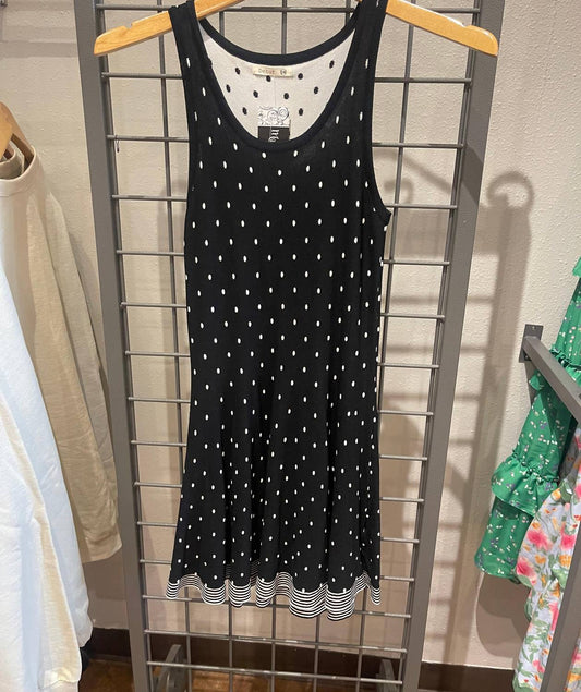 Debut - Women's Polka Dot Knit Sleeveless Dress