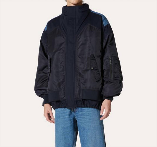 Valentino - Hybrid Fabric Filled Flight Jacket