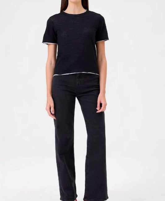 Goldie - ISLA SHORT SLEEVE DOUBLE LAYER JERSEY TEE