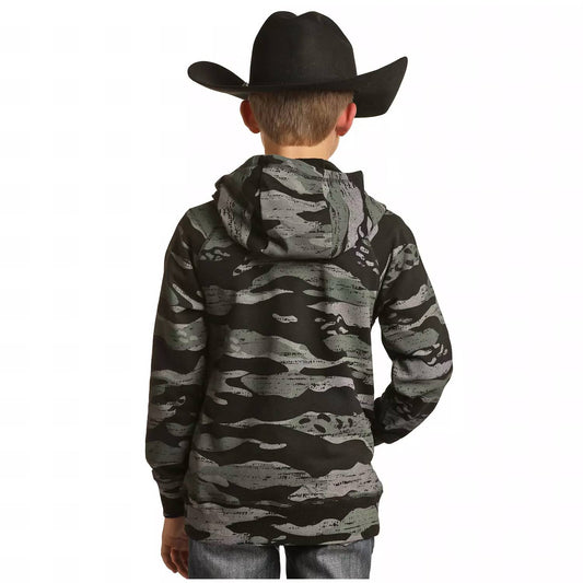 Rock & Roll Denim - Boys Camo Printed Hoodie