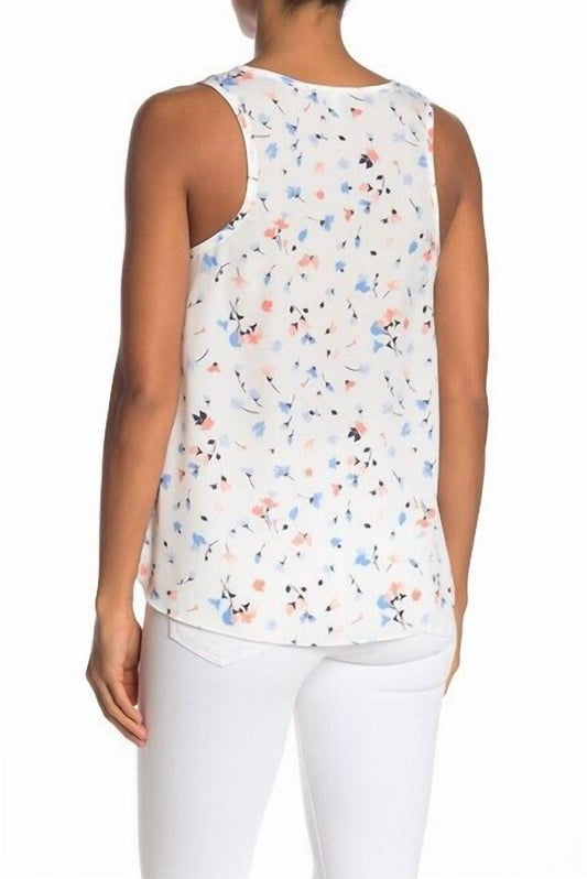 Joie - Erla Side Slit Floral Print Sleeveless Blouse
