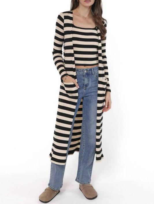 Sadie & Sage - Soul Sisters Striped Cardigan