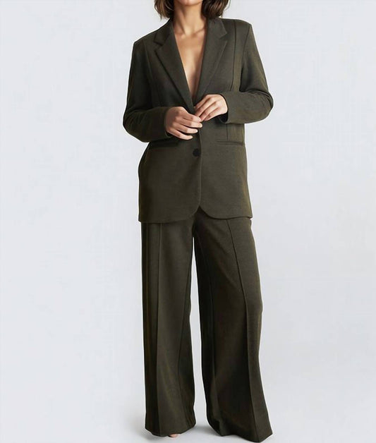 Ichi - KATE Jacquard Wide Leg Lizard Pant