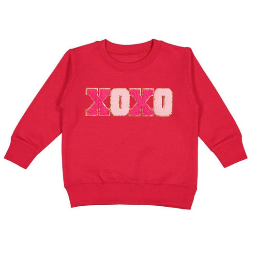 Sweet Wink - Kids Xoxo Patch Valentine's Day Sweatshirt