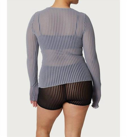 Find Me Now - Addison Mesh Long Sleeve Top