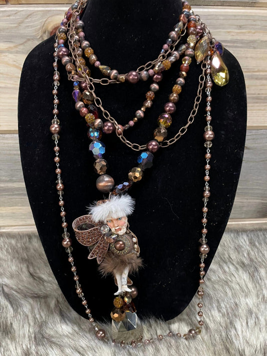 Art By Amy Labbe - Santa Necklace