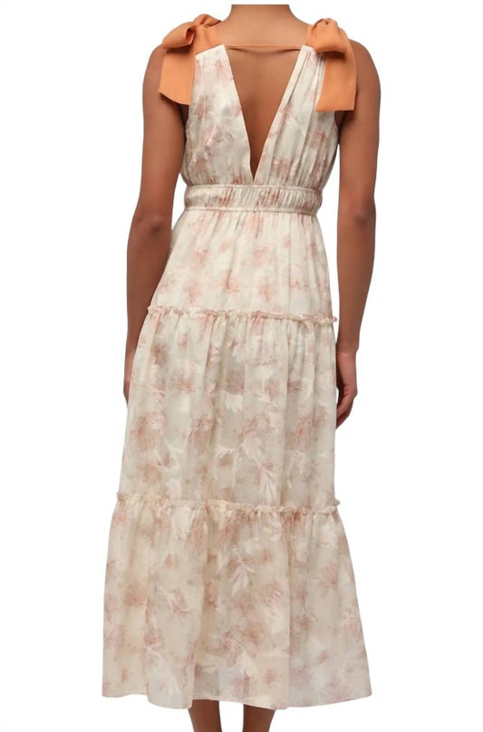 Lulus - Lotus Bow Midi Dress