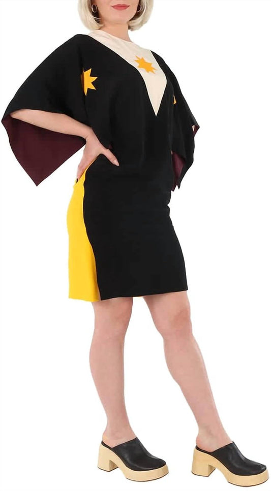 Burberry - Silk Crepe De Chine Cape Sleeve Dress