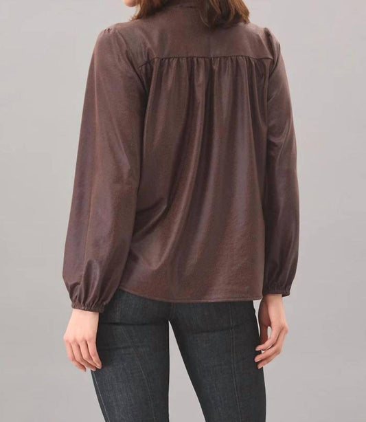 Lola & Sophie - Zoe Leatherette Top