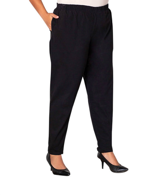 On The Plus Side - Tailored Stretch Twill Pants - Plus