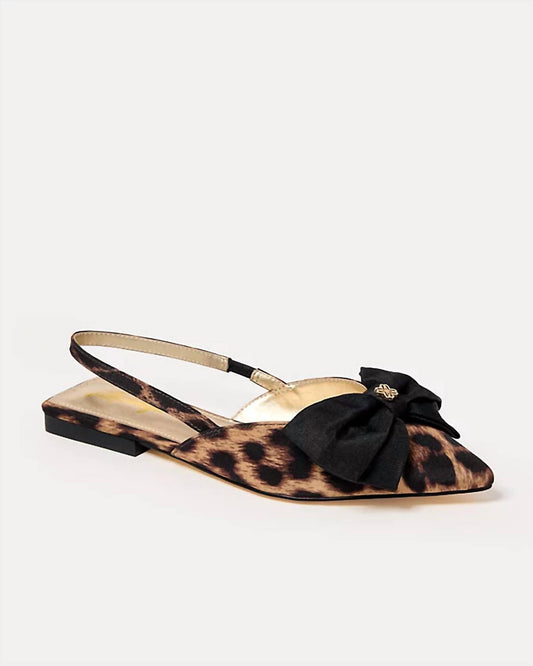 Lilly Pulitzer - Women's Brit Leopard Bow Slingback Flats