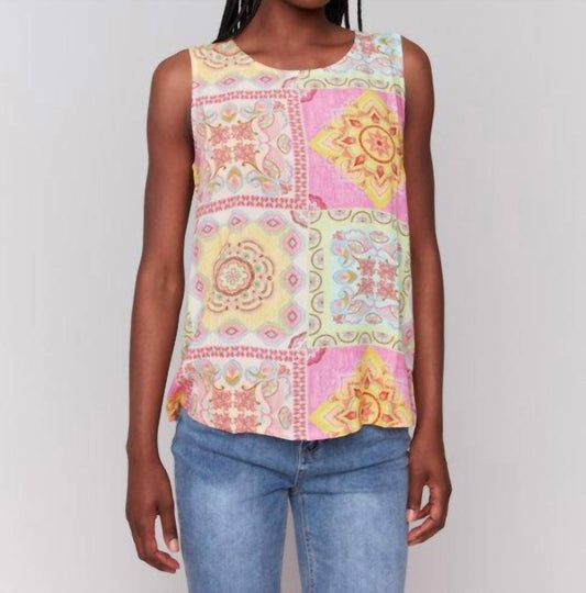 Charlie B - Carousel Sleeveless Blouse