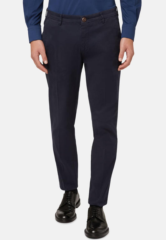 Boggi Milano - Stretch Cotton Straight Fit Dress Pant