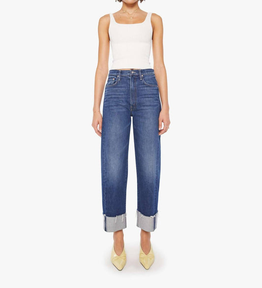 Mother - Half Pipe Ankle Cuff Fray Jean