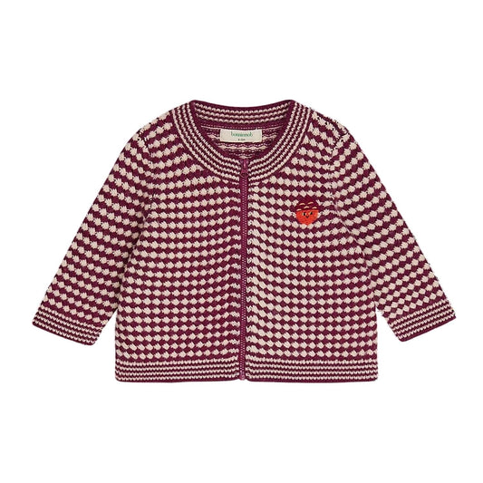 The Bonnie Mob - Girls Homey Chunky Checker Cardigan