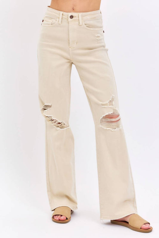 Judy Blue - High Waist Destroyed 90’s Straight Jeans
