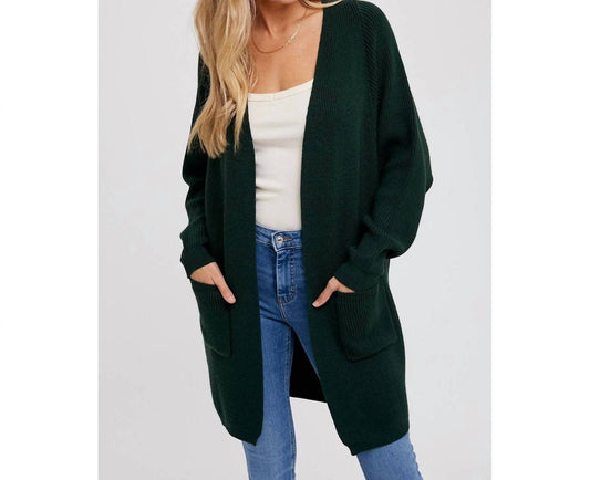 Bluivy - Batwing Sleeve Open Cardigan