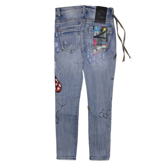 Cast Iron - Men's Mushroom Angel VS Devil Denim Jeans