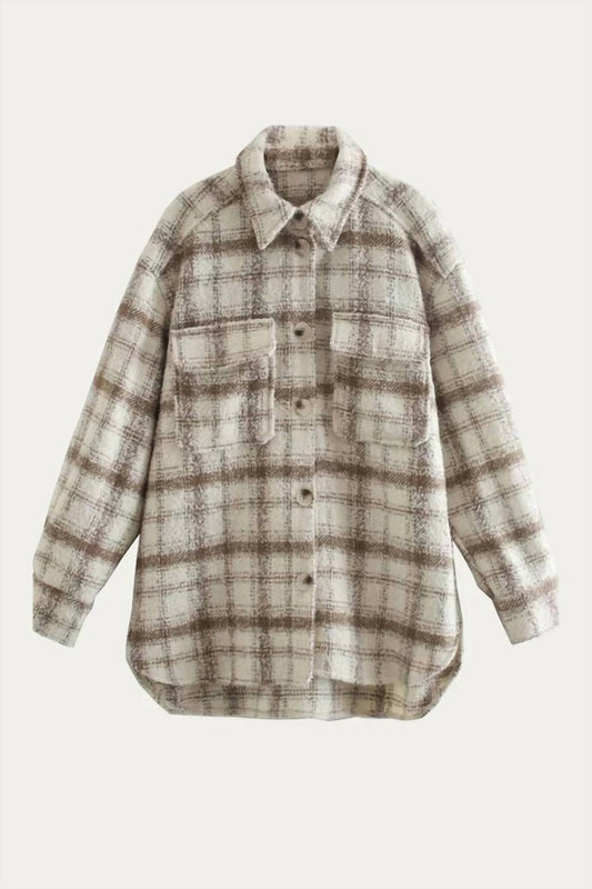 CHECKED SHIRT-JACKET