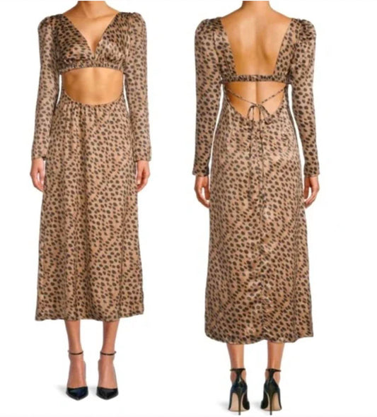 We Wore What - Cut Out Satin Dress