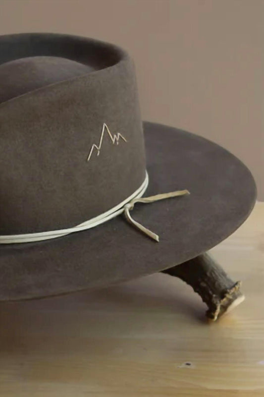 Jw Bennett - Unisex Western 50x Teardrop Flat Brim Hat