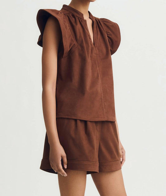Melissa Nepton - Faux Suede Venora Top