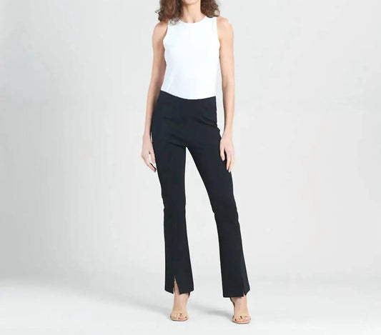 Clara Sunwoo - Ponte Knit-kick Front Slit Pants