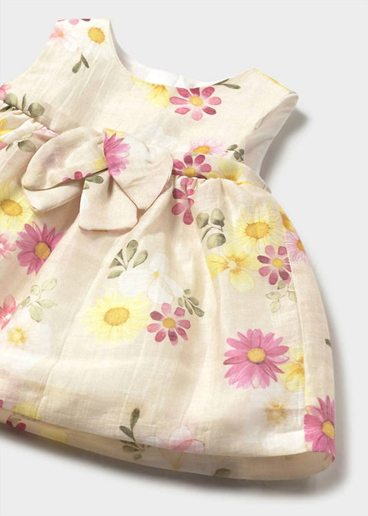 Mayoral - Girl's Sleeveless Floral Linen Dress