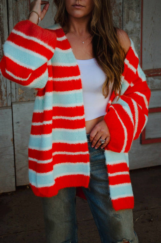 Pol - Solame Contrast Stripe Cardigan